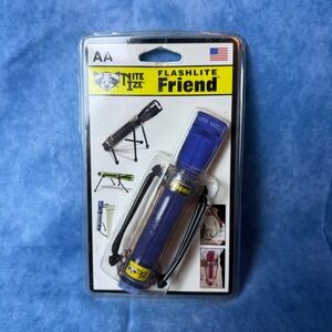 Vintage Nite Ize Flashlight Friend AA Mini Maglite Stand Holder NOS Sealed USA
